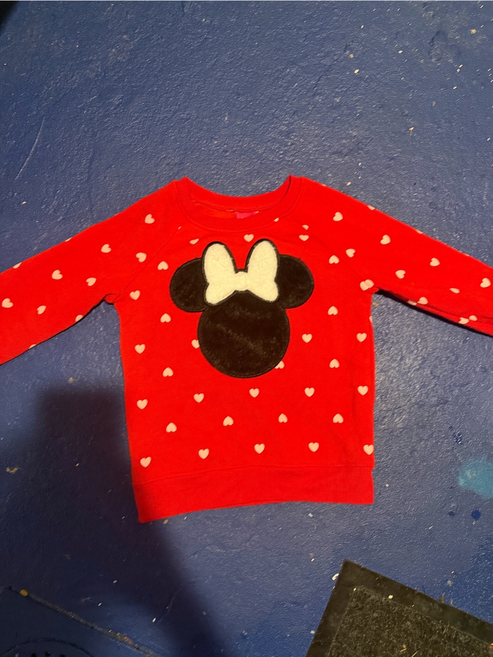 Red Minnie Mouse Heart Sweater for Kids 5